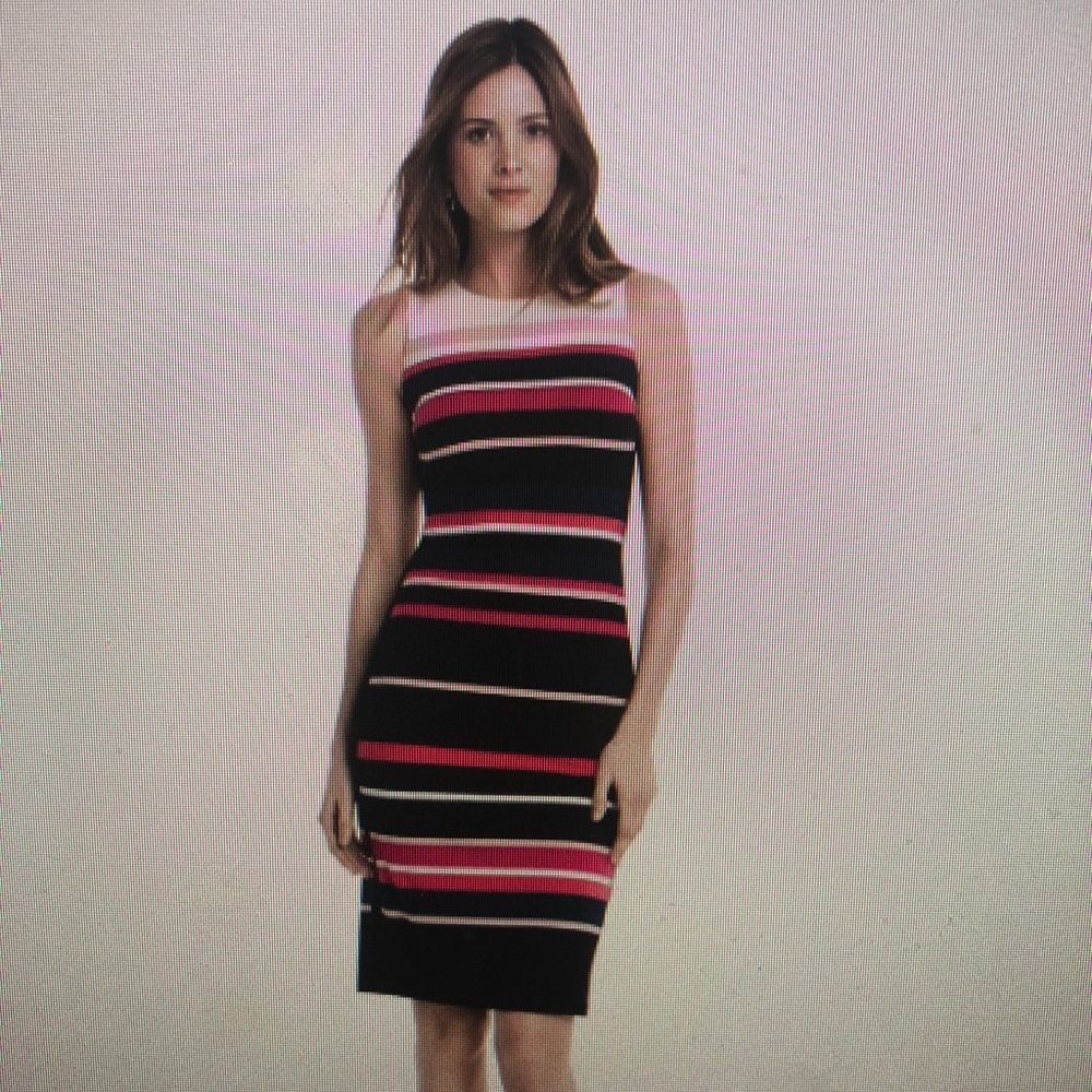 White House Black Market Stripe Sheath Dress